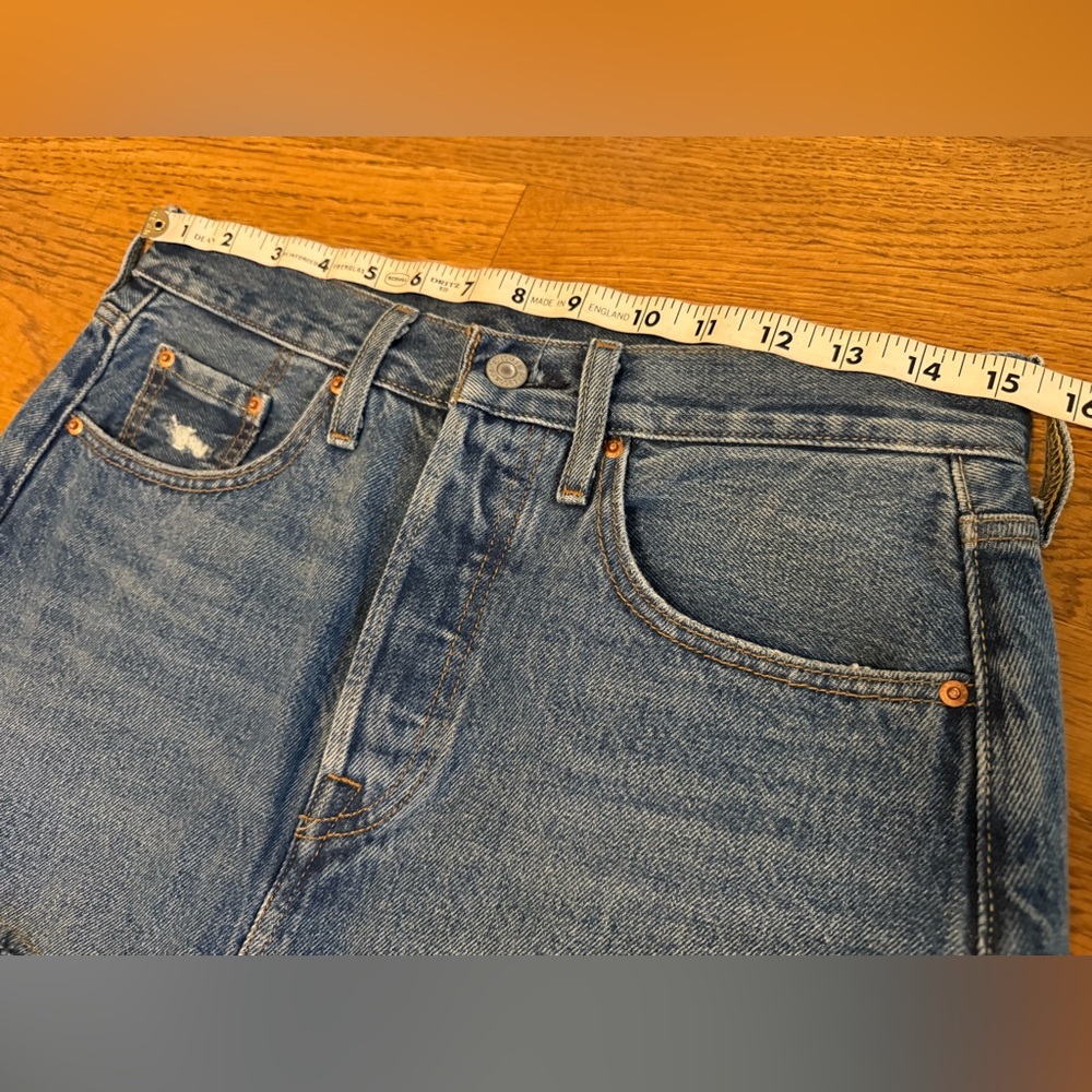 Levi's Blue and Leopard Print Maxi Skirt - Picture 9 of 13